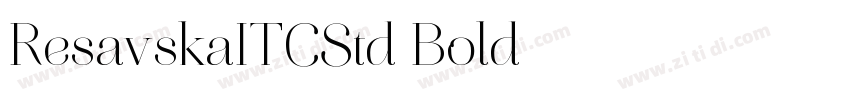 ResavskaITCStd Bold字体转换